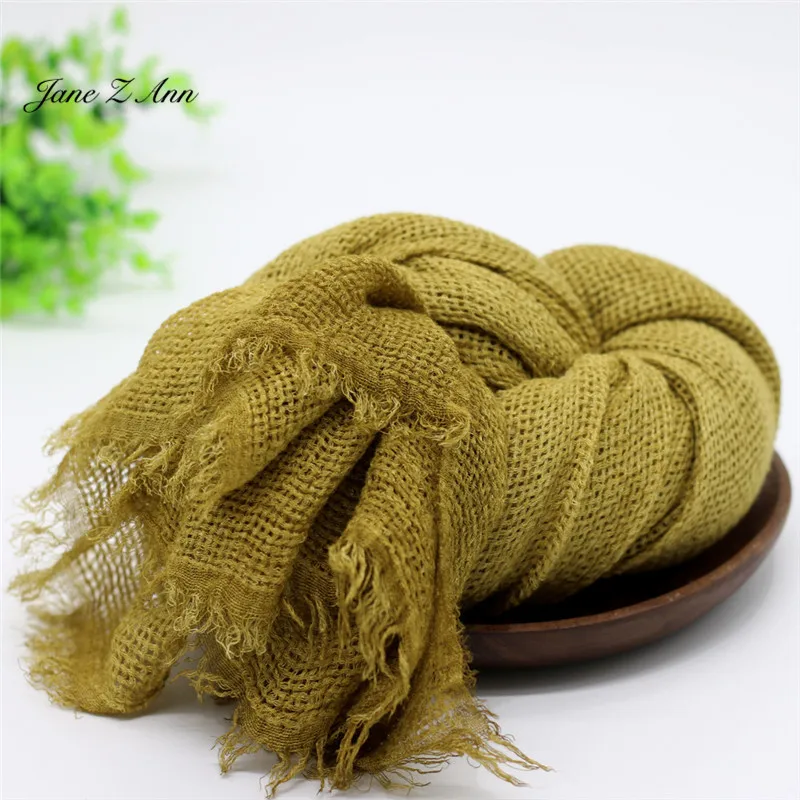 Jane Z Ann Newborn baby wrap photo-taking mesh soft elastic paper towel decorative blanket basket filler 90x200cm