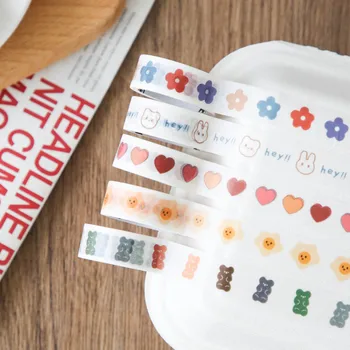 

Soft And Lovely Little Things Series Cute Cartoon Washi Tape Scrapbook Decorative DIY Materials Kawaii Stationery