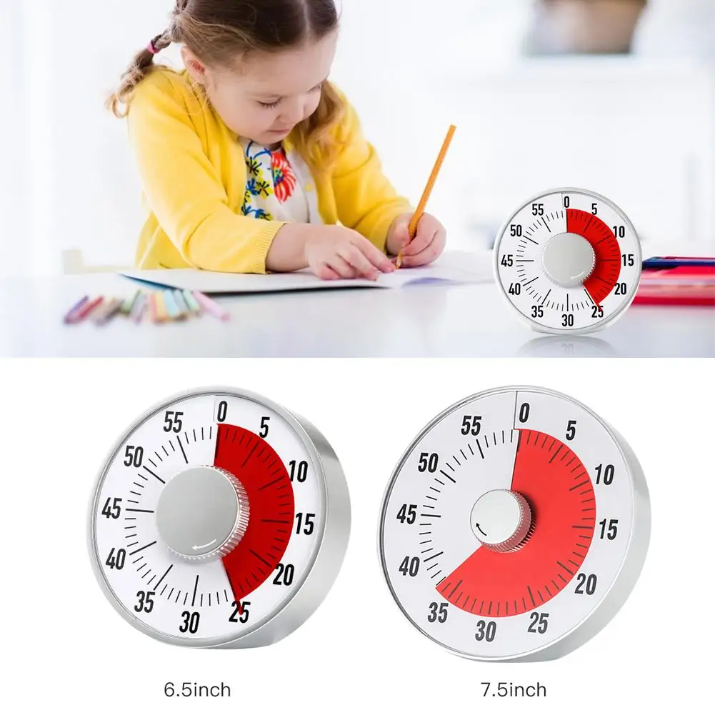 Temporizador Visual mecánico de alta calidad para aula o conferencia, reloj  de cuenta atrás para niños y adultos, 60 minutos