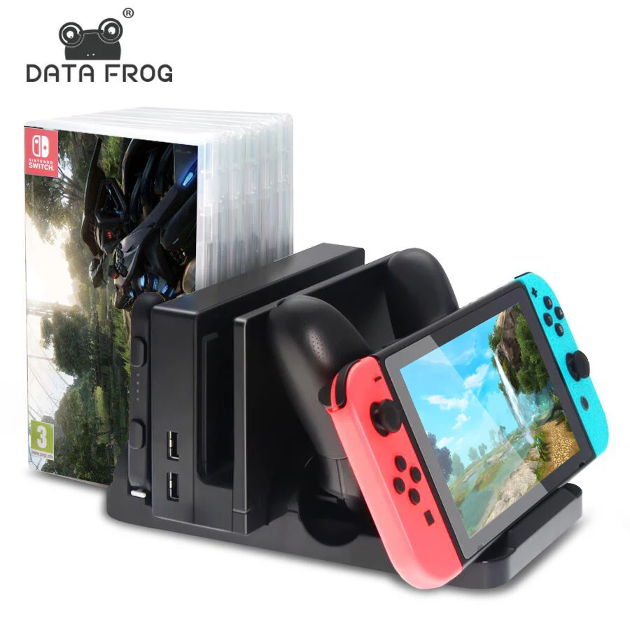Многофункциональная зарядная док станция 2 в 1 для Nintendo Switch Pro коробка карт