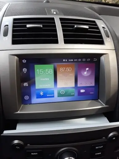 Android 9,0 автомобильный dvd-плеер gps навигация для peugeot 407 2004-2010 головное устройство мультимедийный плеер радио магнитофон авто стерео