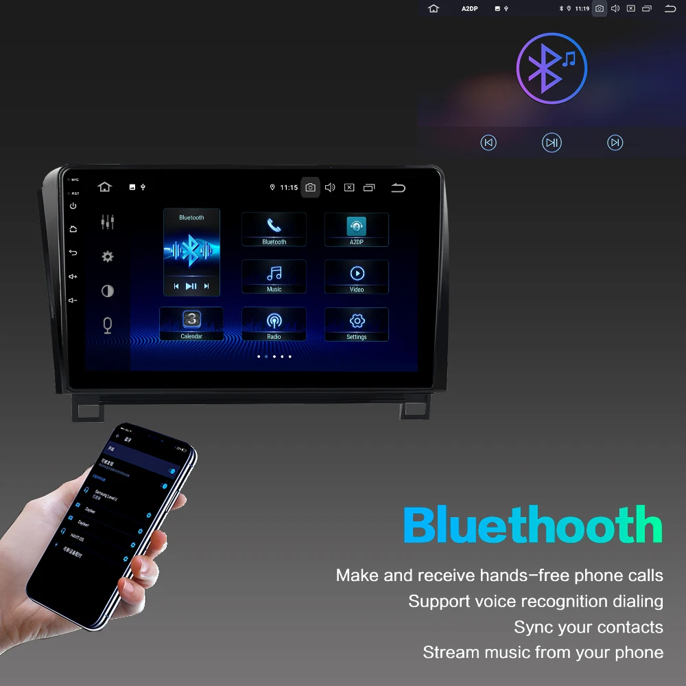 10," ips Android 9,0 автомобильный мультимедийный плеер для Toyota Tundra 2007-2013 Sequoia 2008-2011 радио с DSP Bluetooth навигация wifi