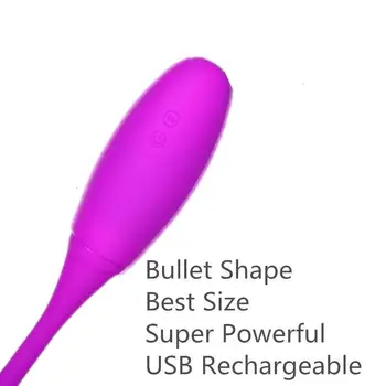 Rechargeable Dual Vibrator 7 Speeds Double Head Jump Egg Bullet Dildo Vibrator Anal Butt Plug Adult Sex Toy For Couple Men Women 2