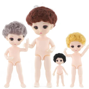 

16cm BJD Doll 13 Movable Jointed Dolls Cute Little Boy Mushroom Head Doll for Girls Toys Nude Body Fashion Gift