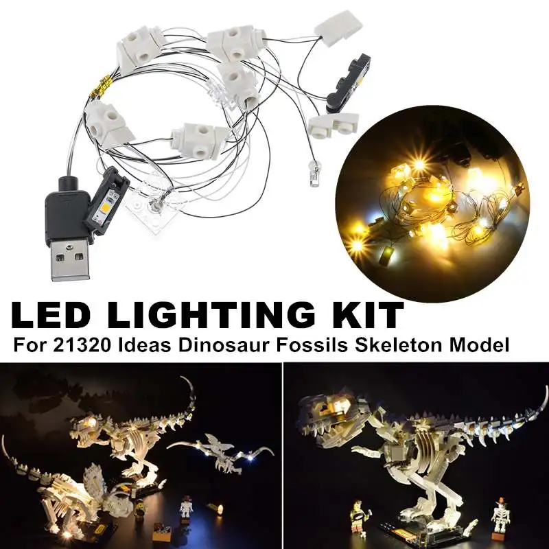 Led Light kit For LEGO 21320 IDEAS Dinosaur Fossils building blocks kit Dinosaur