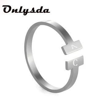 Family Rings for Men Women Custom Double Name Ring Personalized Jewelry Stainless Steel Adjustable Couple Banding Unique | Украшения и