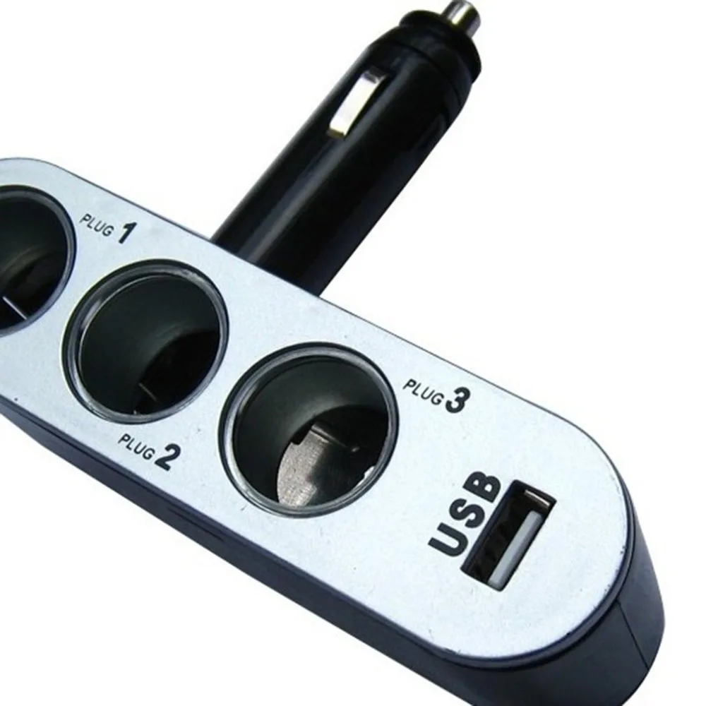 Автомобильный Usb прикуриватель один для трех Usb автомобильный прикуриватель интегрированный 1 отверстие до 3 отверстия мульти-конвертер с отверстиями