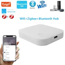 Tuya zigbee hub inteligente gateway hub casa inteligente ponte vida inteligente app controle remoto sem fio via alexa google casa app controle