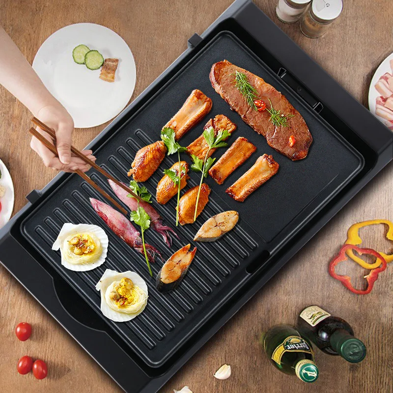 Электрическая духовка 220 В Бездымная многофункциональная плита для домашнего