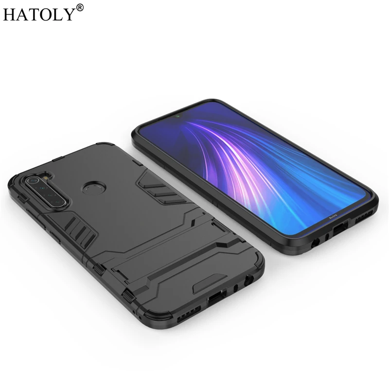 HATOLY для брони чехол Xiaomi Redmi Note 8T чехол s противоударный робот силиконовый резиновый твердый чехол на заднюю панель телефона для Xiaomi Redmi Note 8T