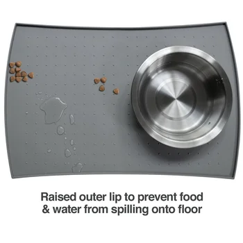 

Pet Silicone Mat Anti-slip Waterproof 40x60cm Arc Food Bowl Place Mats for Dogs Cats Dropshipping FAS