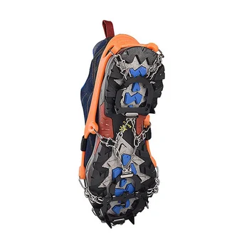 

Ice Cleats Crampons Traction Snow Grips For Boots Shoes Anti Slip 12-Spikes Safe Protect For Hiking Climbing Mountaineering
