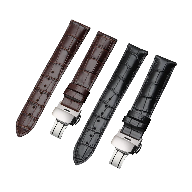 Кожаный ремешок для часов чёрный; коричневый часы аксессуары для Tissot 1853 ремешки T41/T17/T065/T063 кожаный ремешок для наручных часов Tissot1920mm
