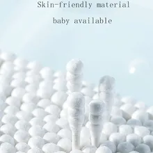 100 шт. Natrual ватный тампон с двойной головкой, чистые белые черные деревянные палочки, медицинский инструмент для ухода за носом, чистка ушей, макияж с бутоном наконечником