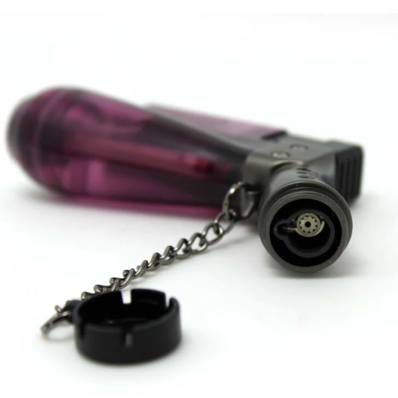 Cigarette Cigar for Windproof Refillable 1300'C Butane Jet Torch Gas Lighter