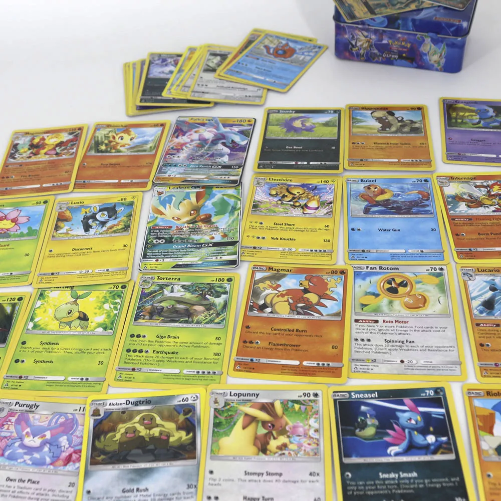 Takara Tomy Pokemon Card 42 шт. для детей, коллекция игрушек, металлические VIP золотые карты в коробке