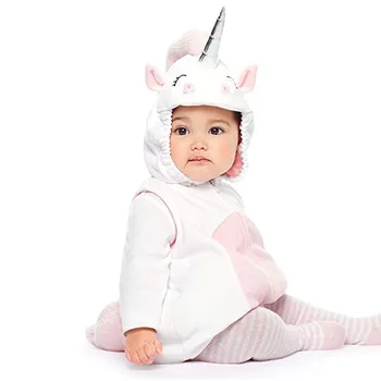 

Baby Boys Girls Cartoon Fruit Unicorn Cosplay Costumes Kid Halloween Role Play Jumpsuit Hat Set Newborn Photography Prop