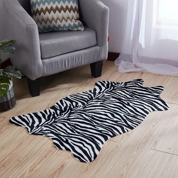 

Zebra Printed Rug Cow Leopard Pattern Printed Carpet Bedroom Bedside Rug NonSlip Antiskid Mat 75x110CM Animal print Carpet