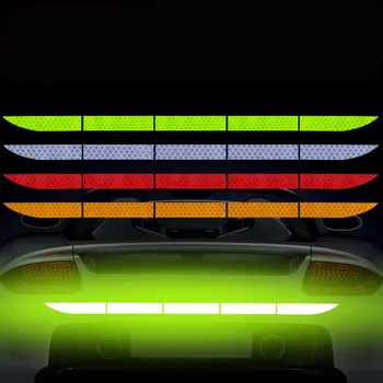 

Car Body Trunk Reflective Sticker Warning Strip Tape For Volkswagen Golf Ford Focus 2 3 Fiesta Mondeo Kuga Citroen C4 C5