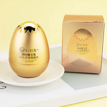

Peel-Off Facial Cream Eggshell Yeast Mask Moisturizing Brightening Firming Egg Mask Cream Hydrating Veil Cream Anti-Age Care