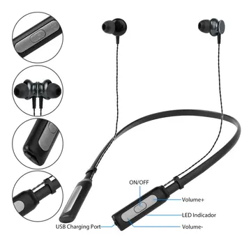 

Sports wireless bluetooth earphones for xiaomi Headset Bluetooth 4.1 Headphones for iPhone Samsung Smart Magnetic Earpiece
