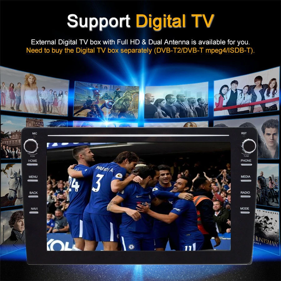 9" 4core 1+16G Android 9.0 Car MP5 Player Car Radio 2DIN GPS Universal Car Multimedia Player with Background Atmosphere Lamp