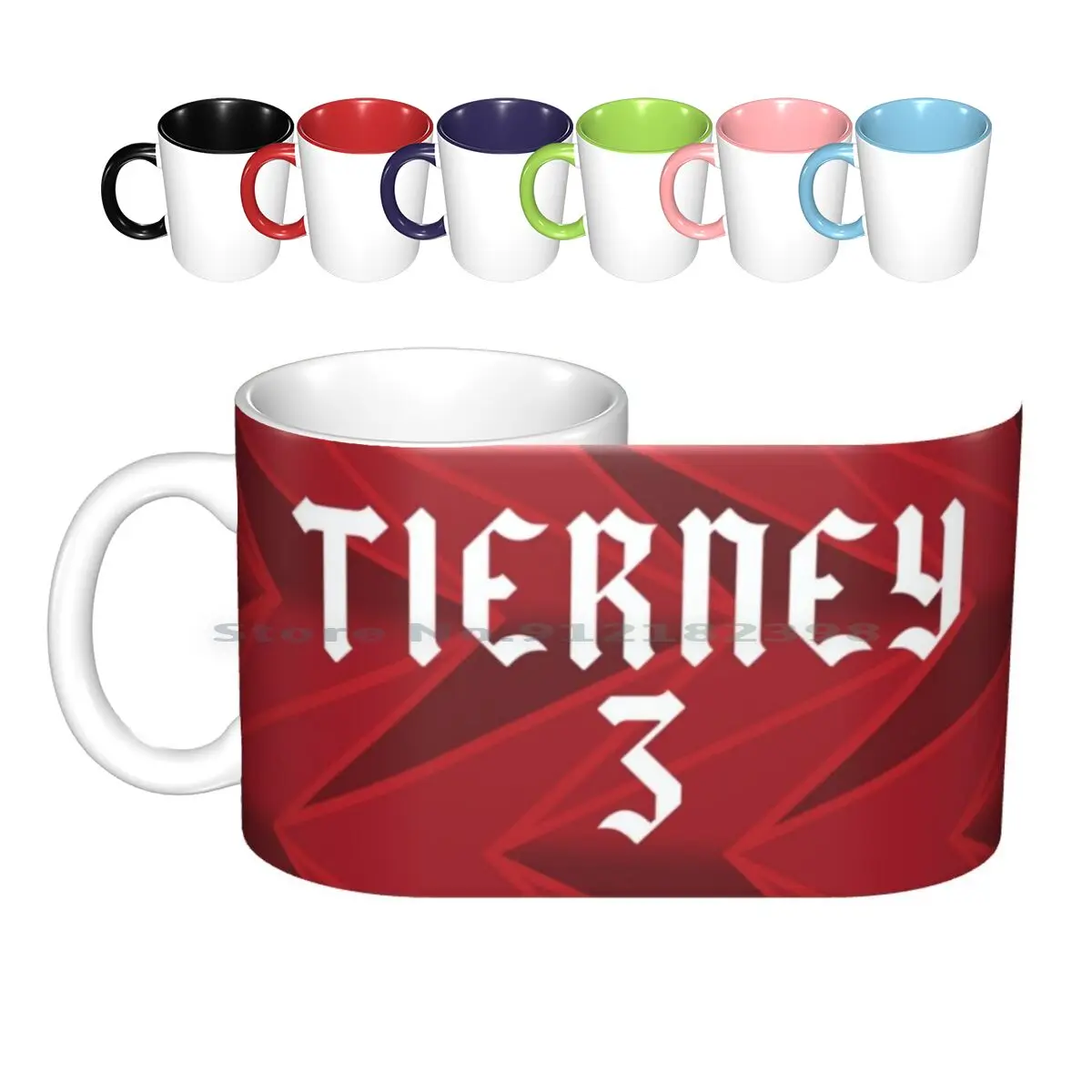 Рубашка Tierney 20/21, керамические кружки, кофейные чашки, Кружка для молока и чая, рубашка herney Киран 3 2020 2021, Gunners, красный, Северный, Лондонский футбол
