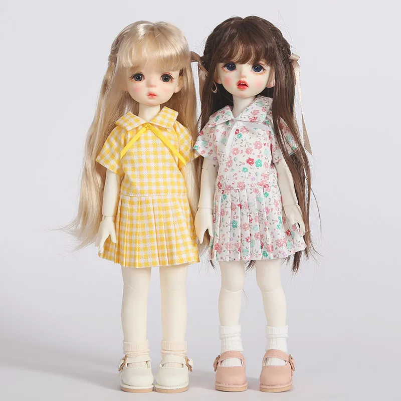 BJD 1/6 сплит Платье для малышей Юбка с рюшами школьное платье Yosd кукла аксессуары