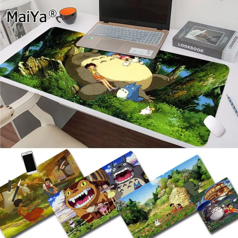 

Maiya Simple Design My Neighbor Totoro anime Gamer Speed Mice Retail Small Rubber Mousepad Rubber PC Computer Gaming mousepad