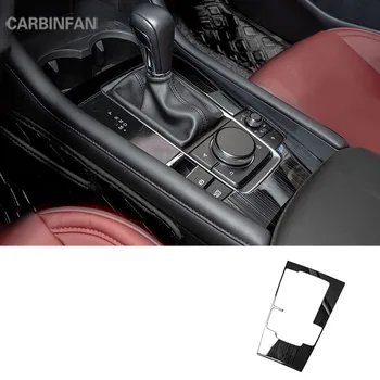 

For Mazda 3 Axela 2020 LHD Stainless steel Car gear shift knob frame panel Cover Trim Decoration Sticker car stylings C1535