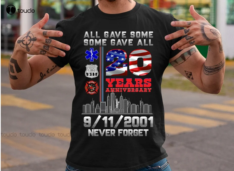 Футболка Мужская/Женская на 20-летие день патриота 9/11 | Мужская одежда