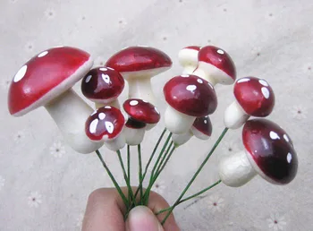 

Mini Foam Mushroom Artificial Flower Arranging Decor For Home Artificial Plants Wedding Decorations Wreath DIY Craft