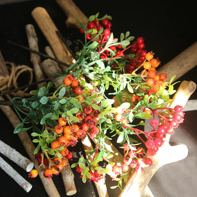 Preserved bouquet artificial fruit artificial plant Christmas wedding home decoration 1 bunch artificial plants artificial flowers artificial fruits and vegetables