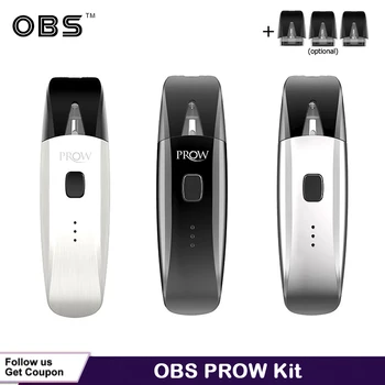 

Original OBS Prow Pod Vape Kit 300mAh Built in Battery Electronic Cigarettes 1.5ml Refillable Cartridge 1.4ohm coils Vaporizer