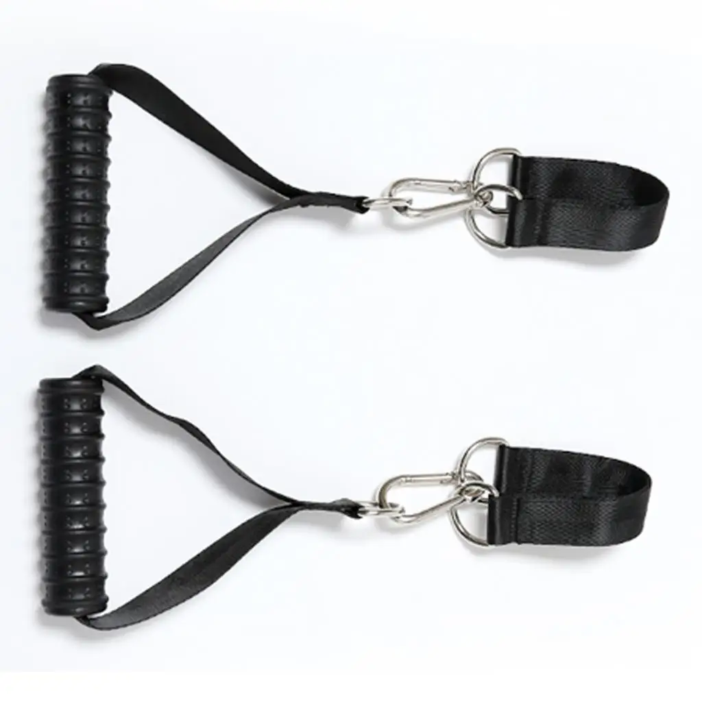 Non-Slip Exercise Handles Pull Handles Resistance Bands Foam Grip Replacement Fitness Strength Training Equipment Attachment