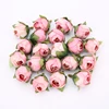 10/50Pcs European Vintage Artificial Silk Tea Rose Flowers Small Bud Bouquet Wedding Home Retro Fake Flower Party DIY Decoration ► Photo 2/6