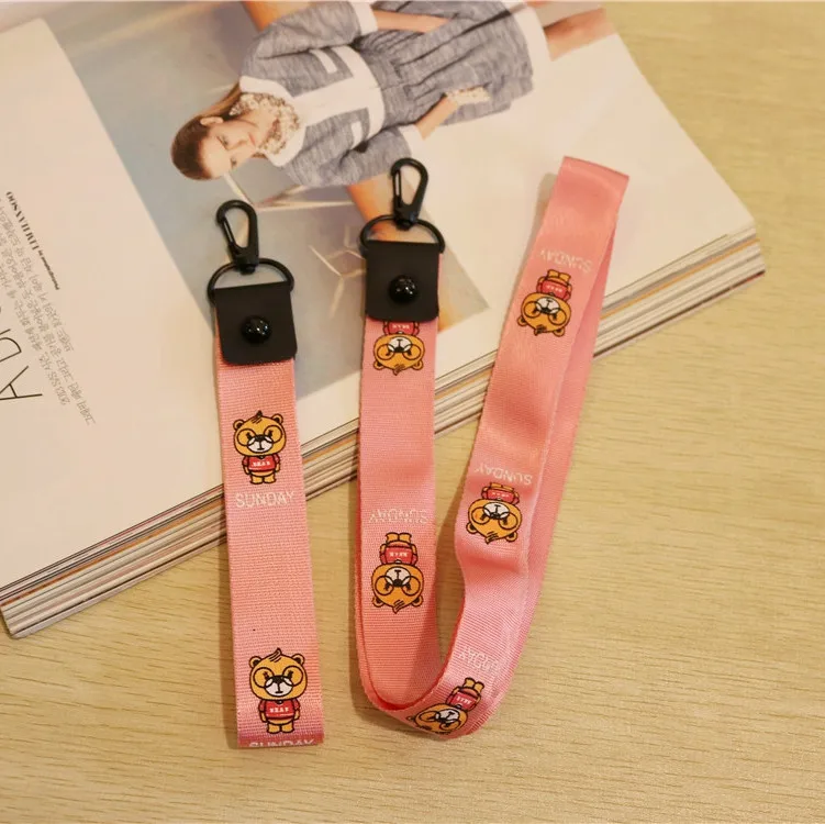 Sunday Wear Glasses Bear Webbing New Style Cartoon Animation Phone Case Keychain Handmade DIY Accessory Material