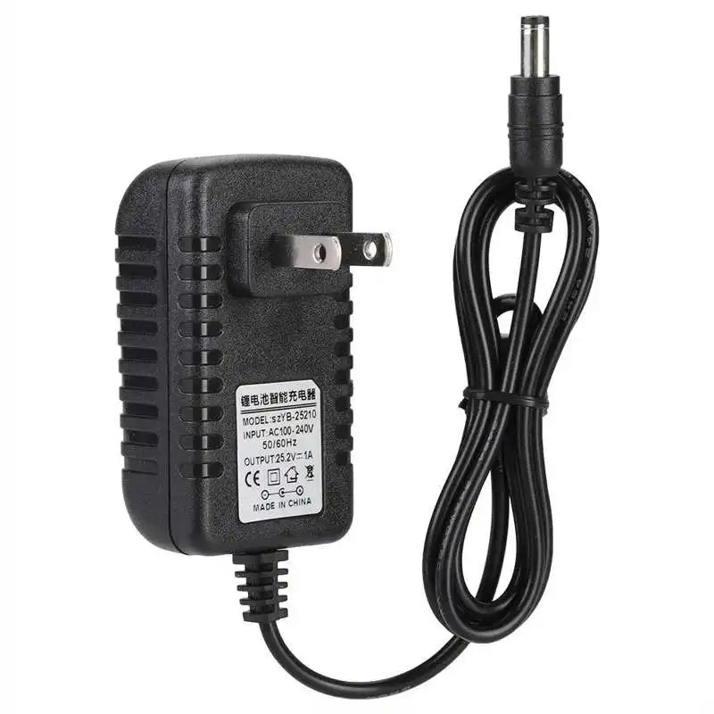 25.2V/1A Li ion Fast Charger Adapter Input with Multi Protections Lithium Battery Charger Adapter charger adapter battery charger fast charger battery charger adapter