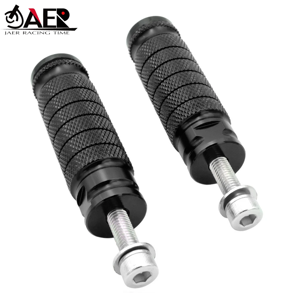 JAER универсальные мотоциклетные M8 8 мм подставки педали для Kawasaki Yamaha KTM Suzuki Honda