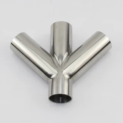 19/22/25/28/32/38/45/51/57/60/63/76/89 mm Pipe OD Butt Weld Tee 4 Way Connector Sanitary Pipe Fitting SUS304 Stainless Homebrew