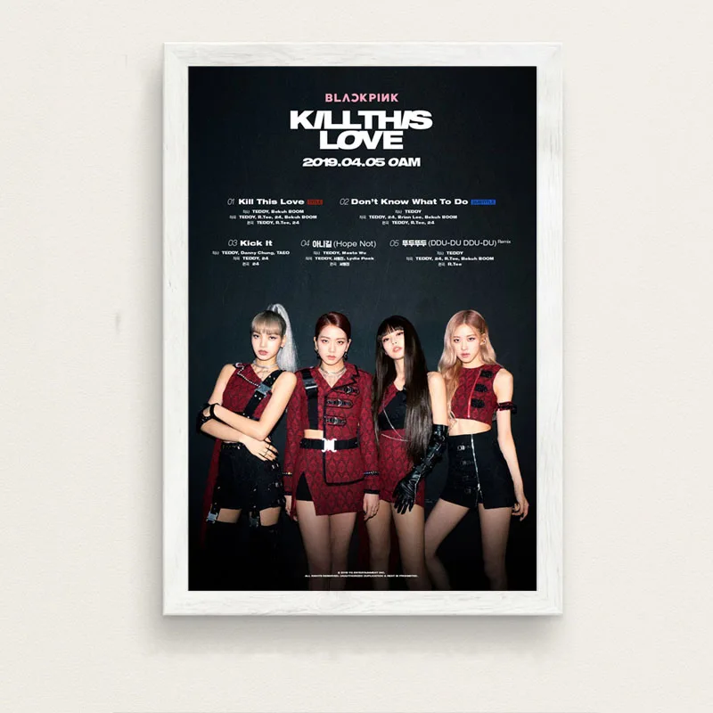 7 BLACKPINK Kill This Love K-POP музыкальная девушка группа мода альбом искусство холст живопись плакат настенный Декор для дома - Цвет: 7