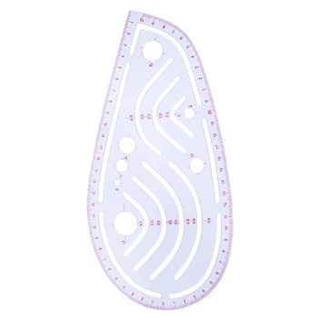 

Plastic Transparent French Curve Ruler Sewing Square Curve Ruler Tailor Drawing Craft DIY Sewing Tool