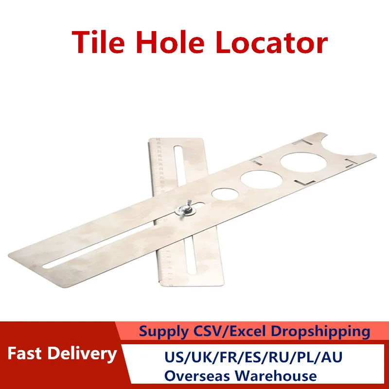 

New adjustable Tile Locator to Wall Marking Position Ruler ceramic hole cutter tile drill Marble Opener construction tool