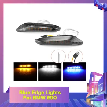 

Blue Edge Lights For BMW E90 Smoked Shell Streamer LED Repeater Car Light 2Pcs 3 Colors Turn Signal Light Lamp 2020