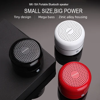 

Original FineBlue MK-18 Mini Bluetooth Speaker Metal Wireless Speaker Mega Bass Ture Stereo Music Portable Loudspeaker Waterpoof