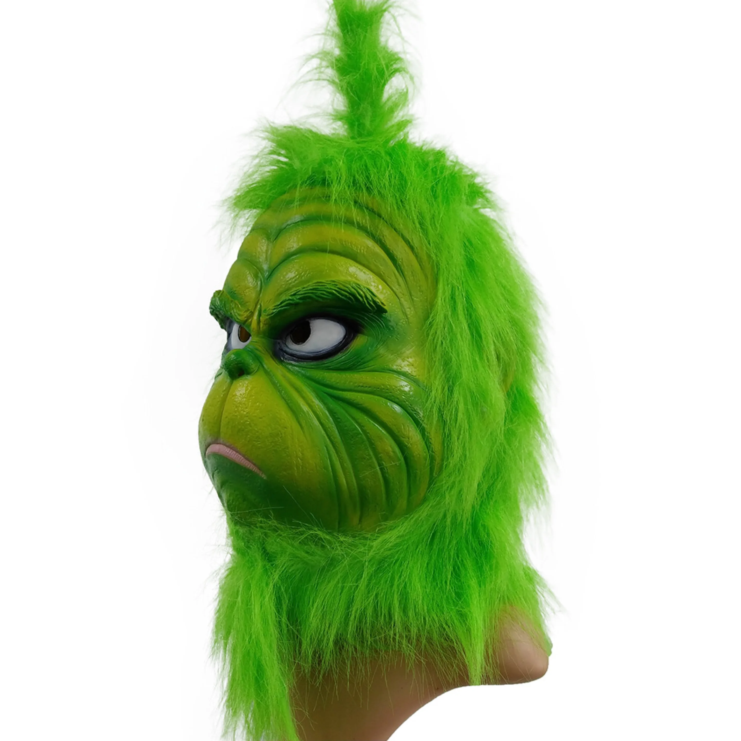 Déguisement masque halloween Le Grinch Masques de no l en Latex avec chapeaux accessoires de f te Cosplay Halloween carnaval