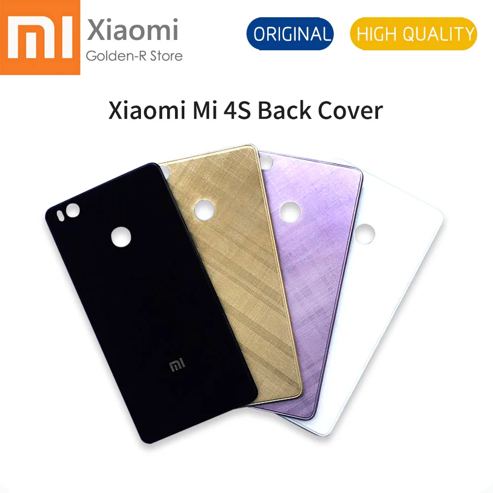 Для Xiaomi Mi 4S Крышка батарейного отсека Запасные части для задняя крышка с