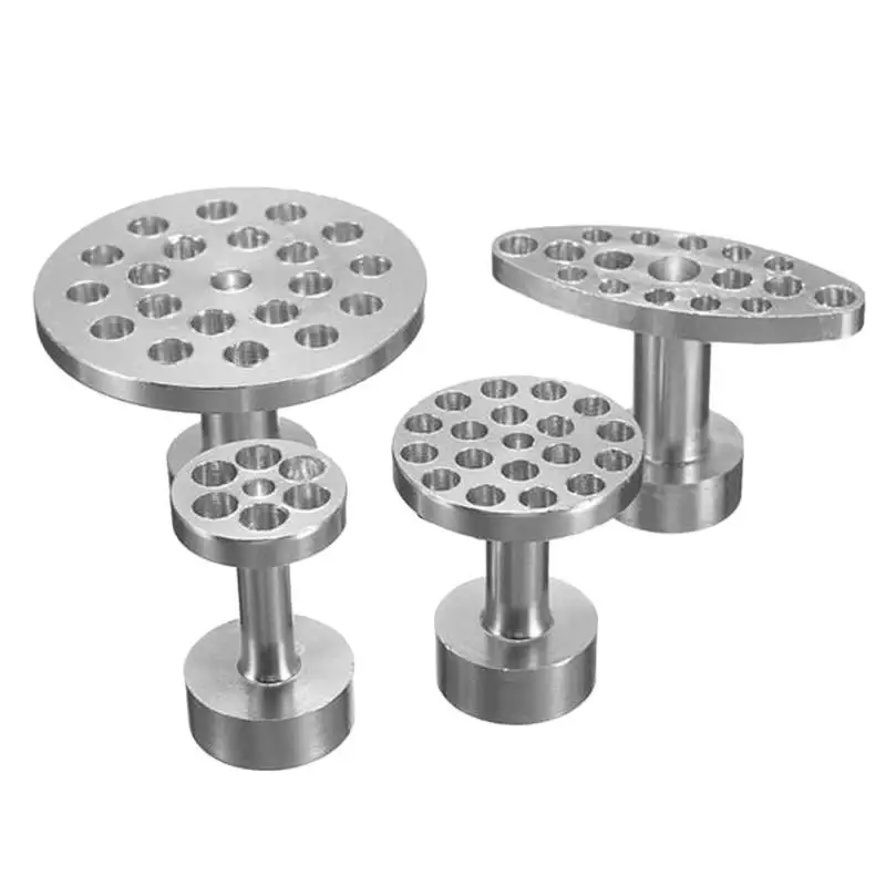 

4pcs Car Body Paintless Dent Hail Buckle Aluminum Alloy Glue Puller Tabs Remover Automobile Repair Set Paint Dent Repair Tools