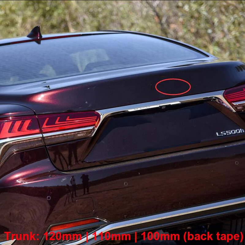 Blue Mirror Hybrid 100-175 мм Автомобильный Стайлинг Модифицированная передняя решетка Средний багажник L эмблема черный синий зеркало Гибридный логотип Пряжка наклейка для Lexus LS500h - Название цвета: Blue Mirror Hybrid