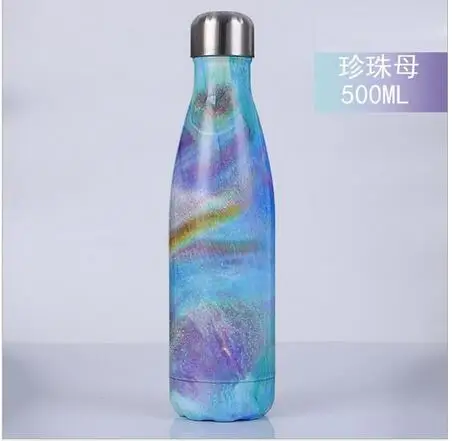 1000 мл Спортивная бутылка для воды из нержавеющей стали Cola Motion прочная чашка для воды Однослойная металлическая цветная бутылка для напитков Cola посуда для напитков - Color: 21